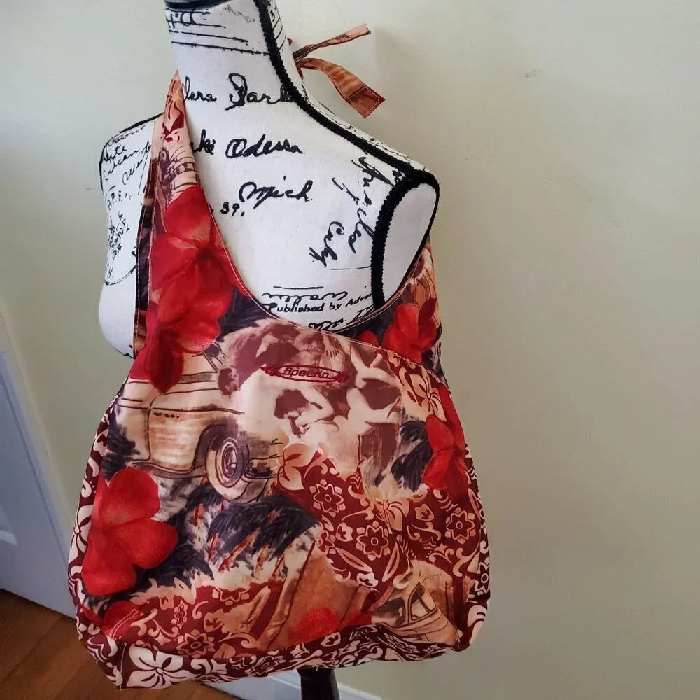 Speeda Floral Automotive Batik Multi Fabric Shoulder Bag